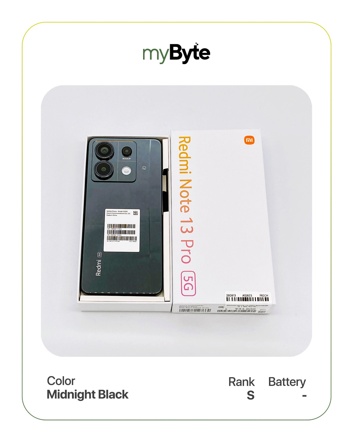 Redmi Note 13 Pro 5G 256GB (SIM Free) myByte International