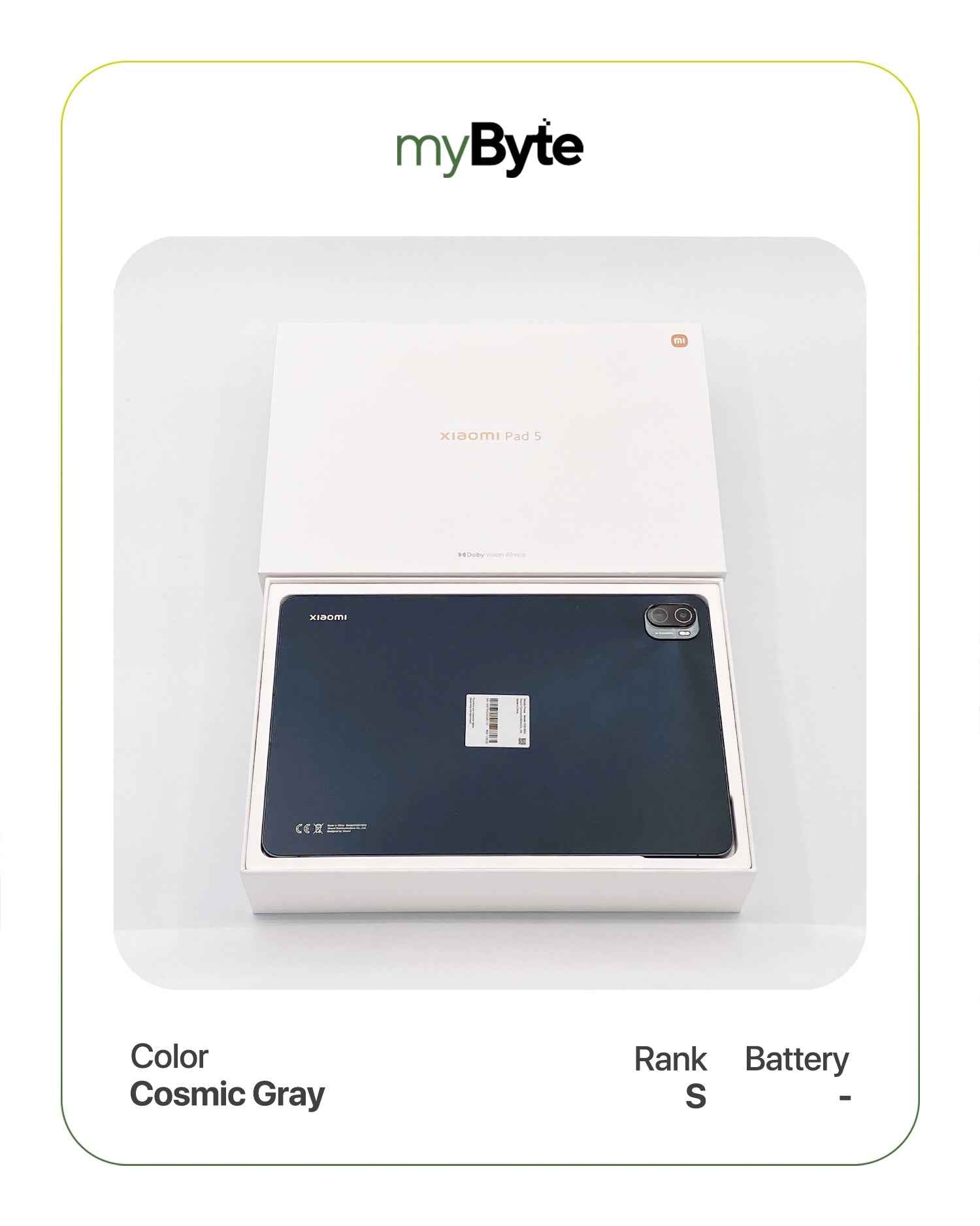Xiaomi Pad 5 128GB (Wi-Fi) myByte International