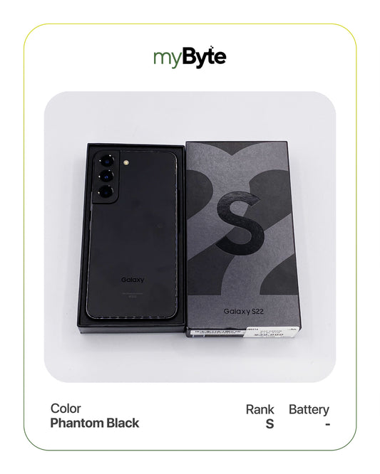 Samsung Galaxy S22 5G 256GB (SIM Free) Phantom Black AU (-) myByte International