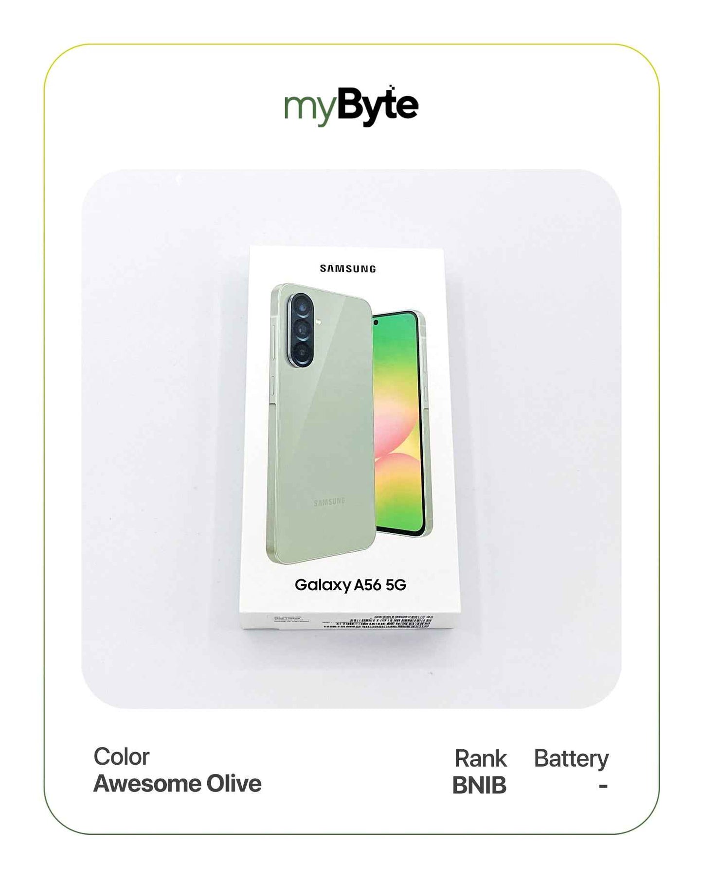Samsung Galaxy A56 5G 256GB (Sim Free) Awesome Olive 12GB myByte International