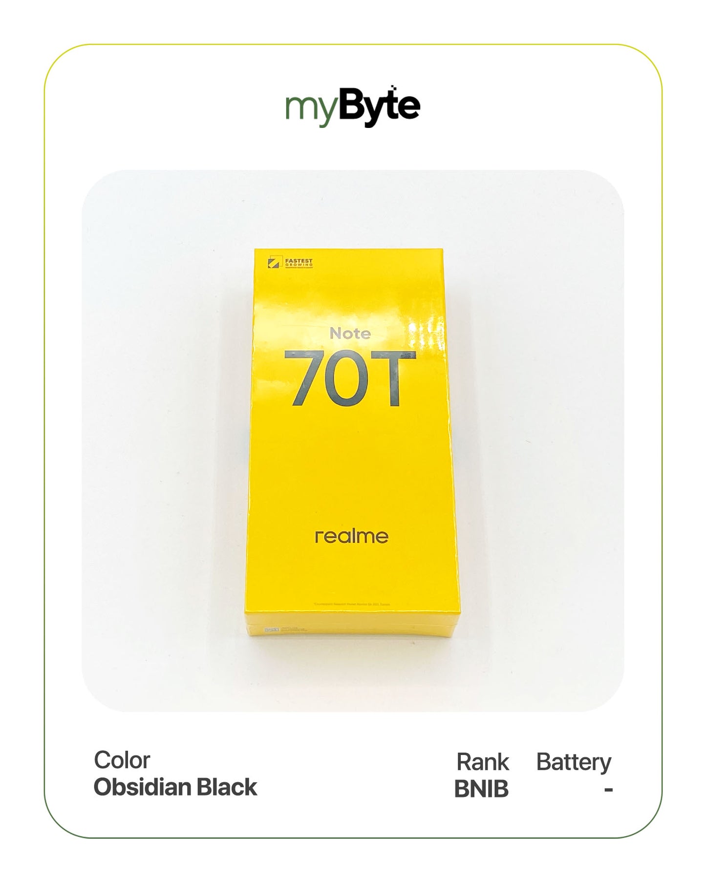 [Black] Realme Note 70T 128GB (Sim Free) image 0