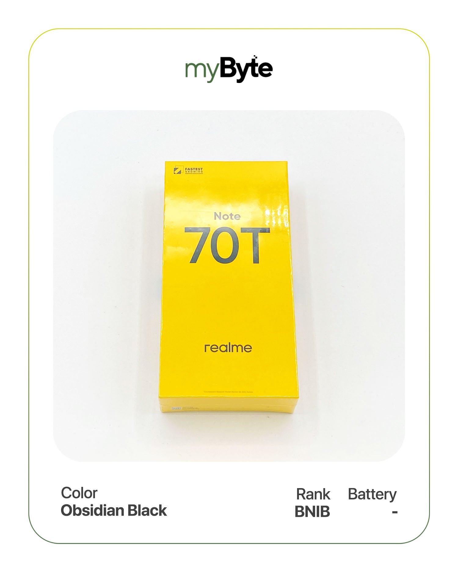 [Black] Realme Note 70T 128GB (Sim Free) image 0