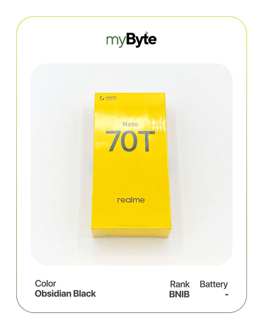 [Black] Realme Note 70T 128GB (Sim Free) image 0