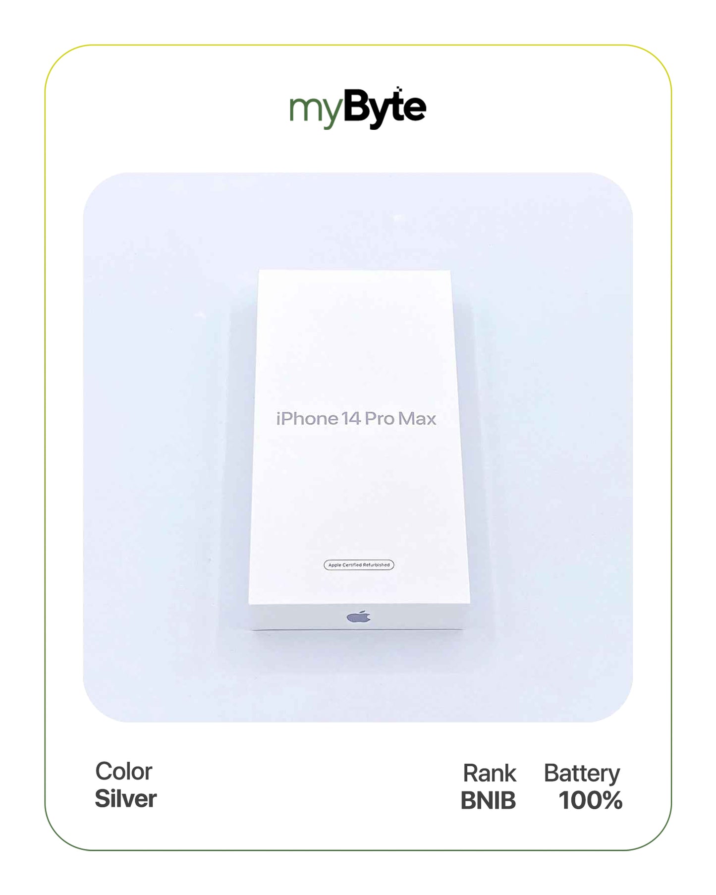 iPhone 14 Pro Max 5G 256GB (SIM Free) Silver SIM Free myByte International