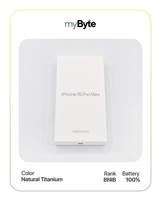 iPhone 15 Pro Max 5G 256GB (Sim Free) Natural Titanium SIM Free myByte International