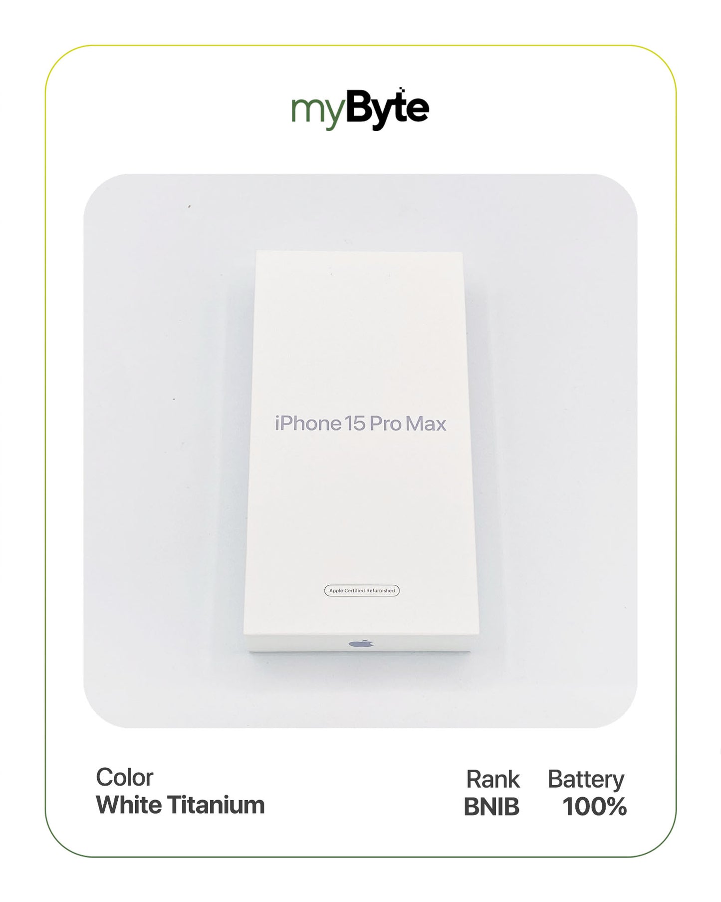 iPhone 15 Pro Max 5G 256GB (Sim Free) White Titanium SIM Free myByte International