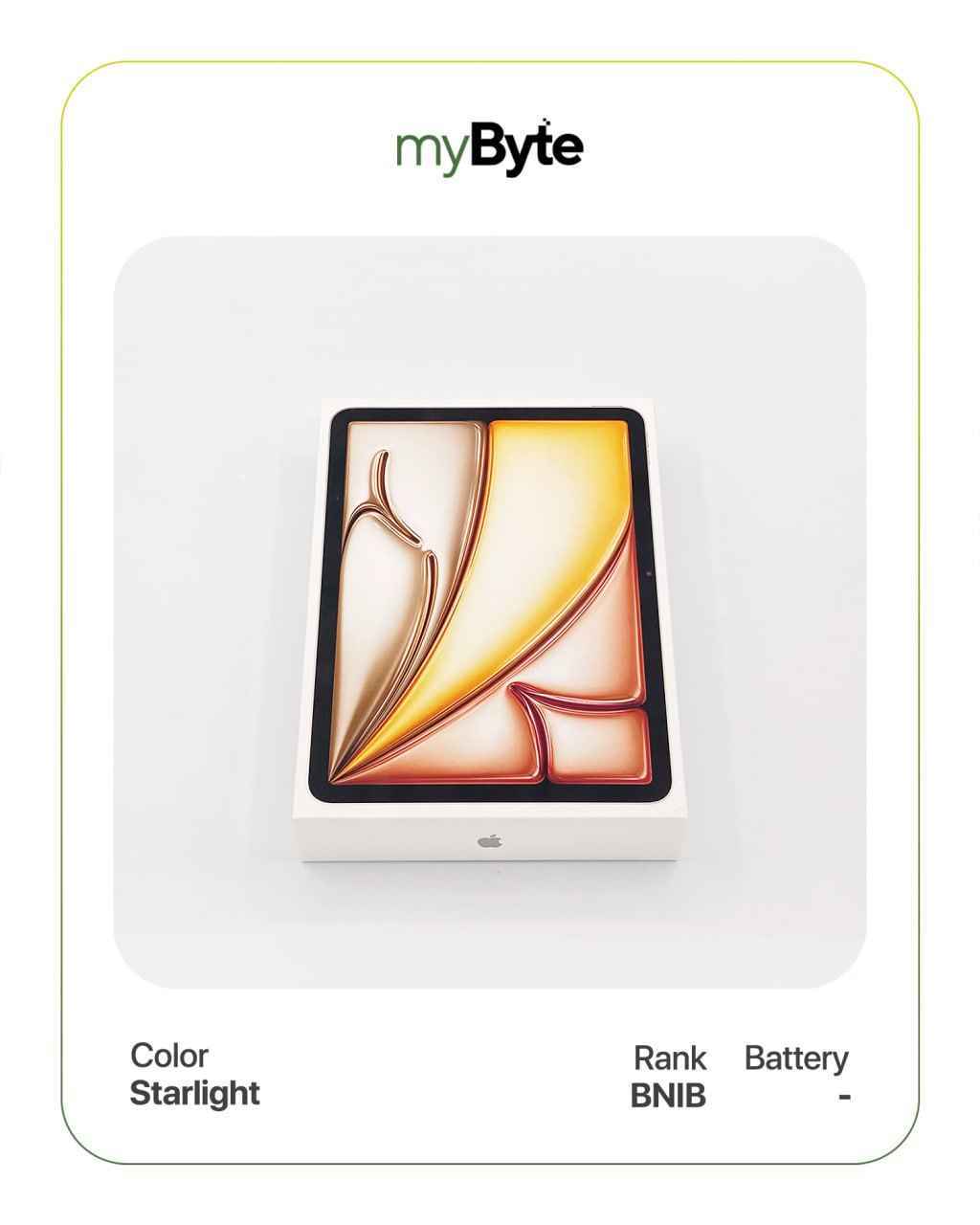 iPad Air M4 11-inch 2026 128GB (Wi-Fi) Starlight myByte International