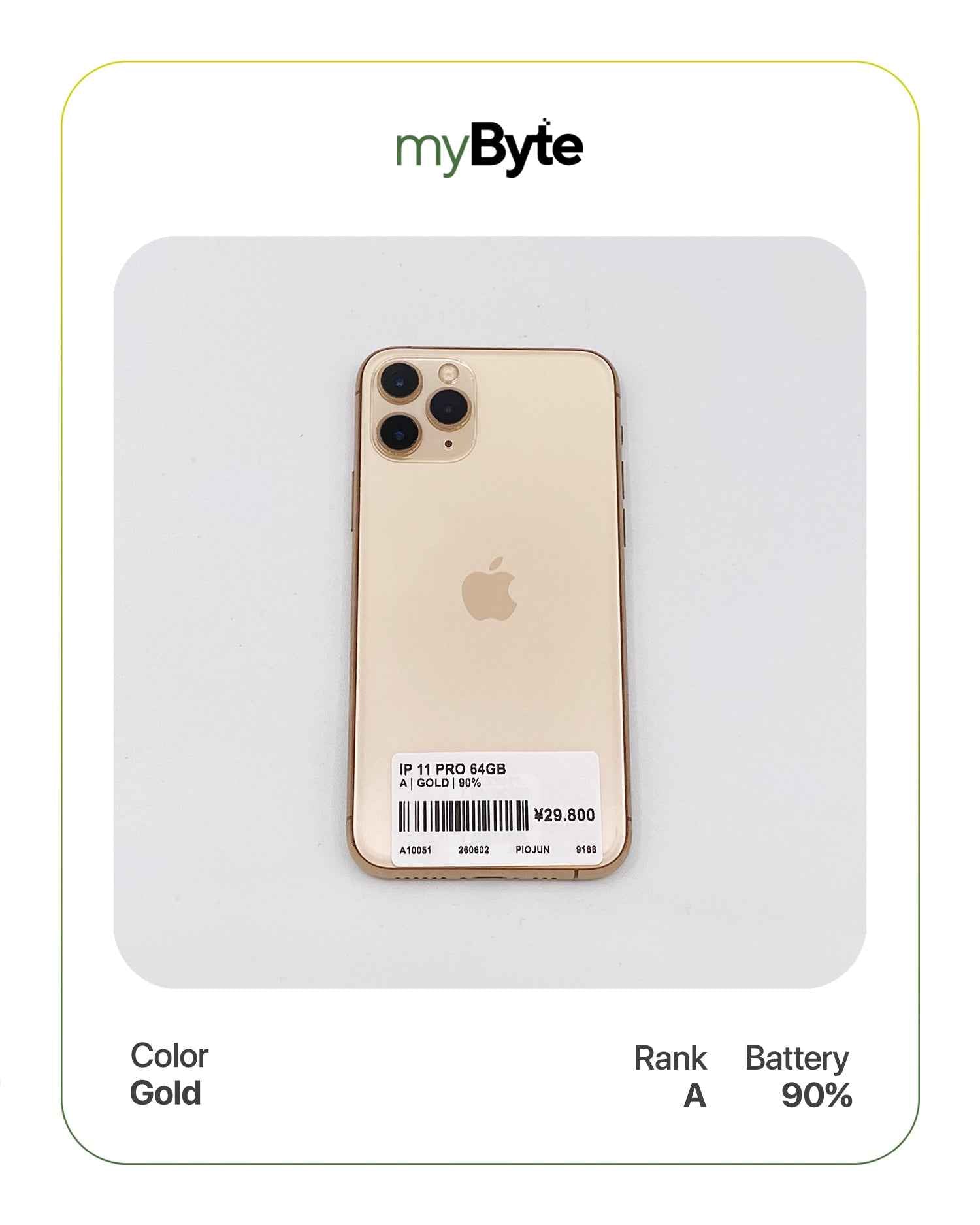 iPhone 11 Pro 64GB (SIM Free) myByte International