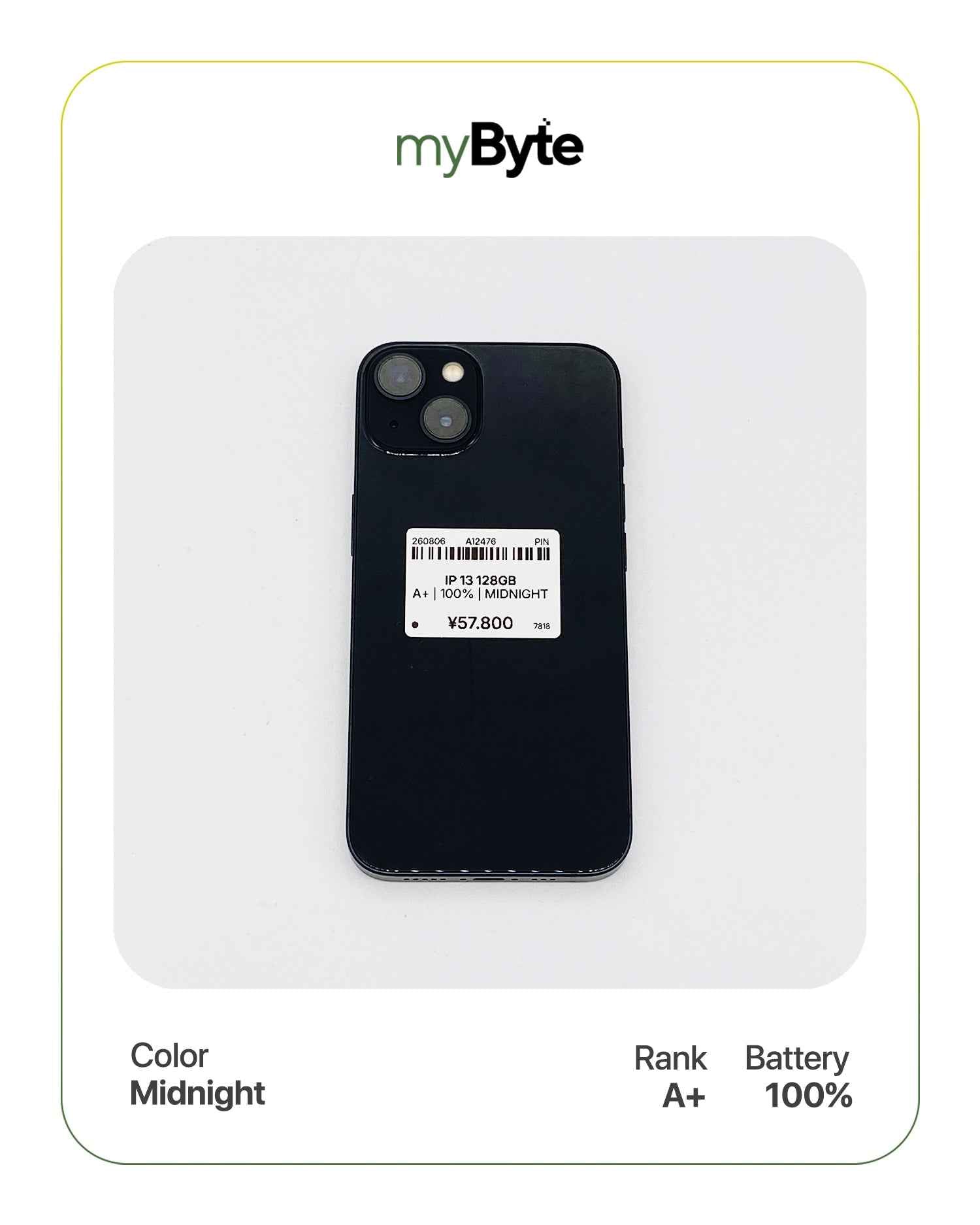 iPhone 13 5G 128GB (SIM Free) myByte International