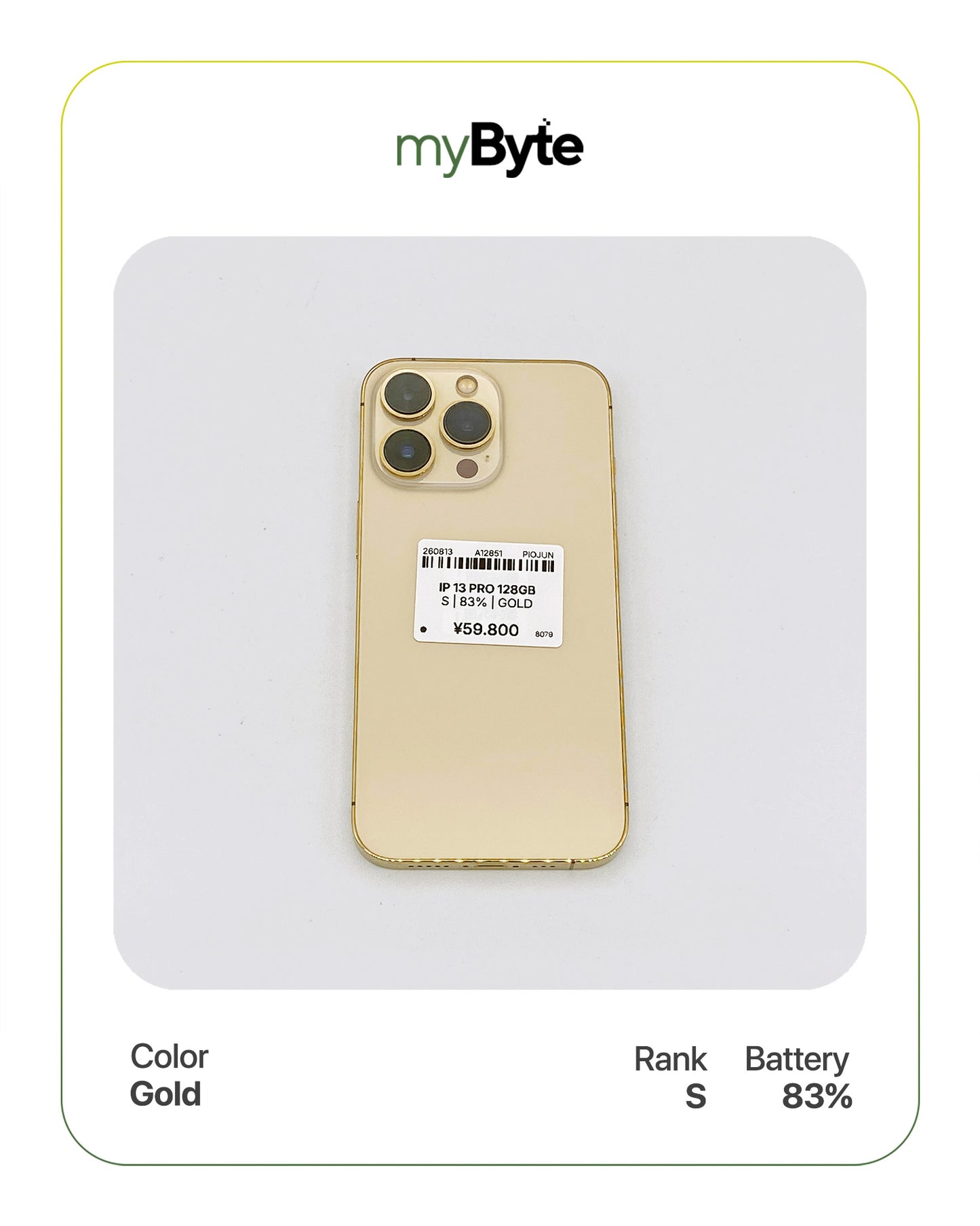 iPhone 13 Pro 5G 128GB (SIM Free) myByte International