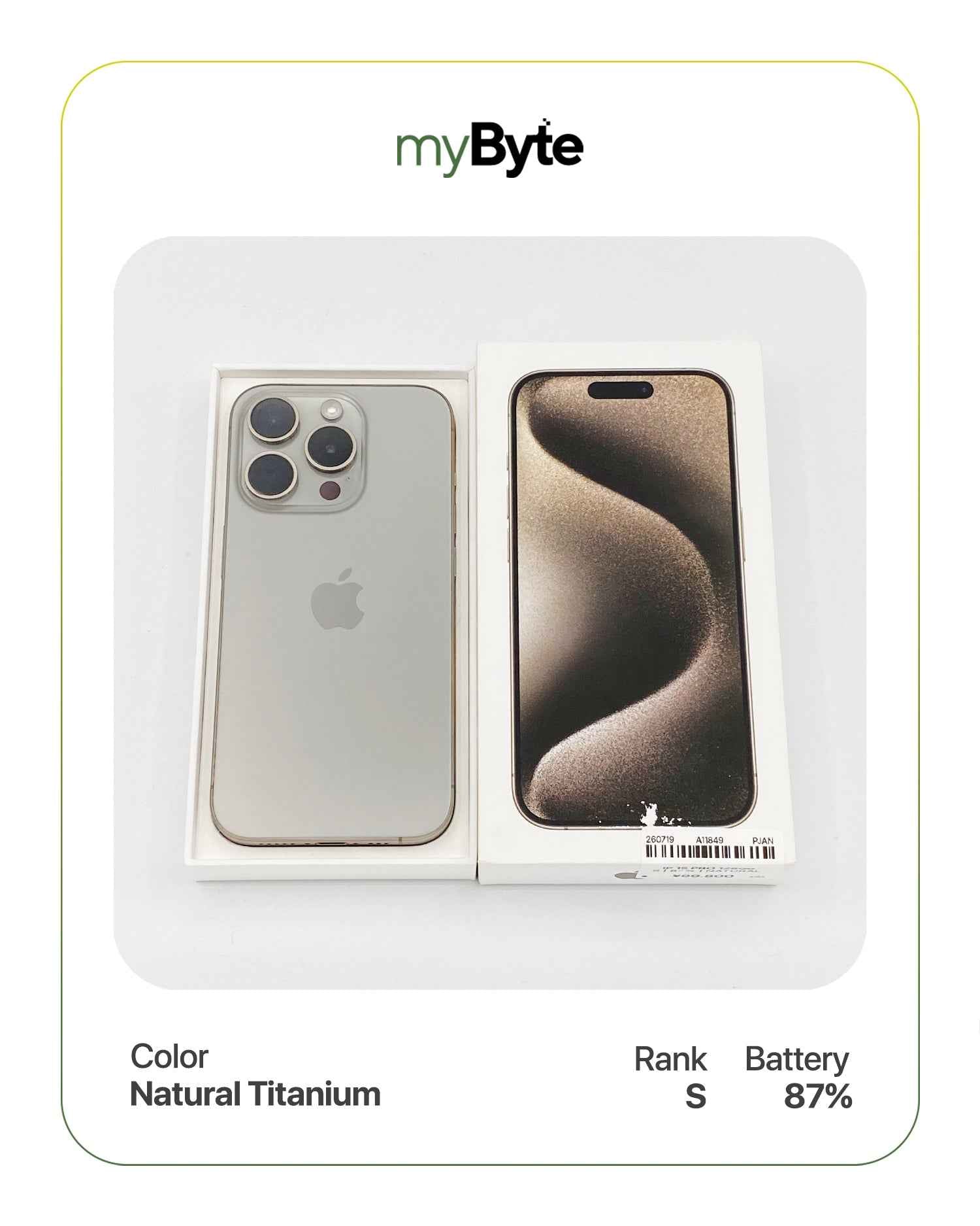 iPhone 15 Pro 5G 128GB (SIM Free)