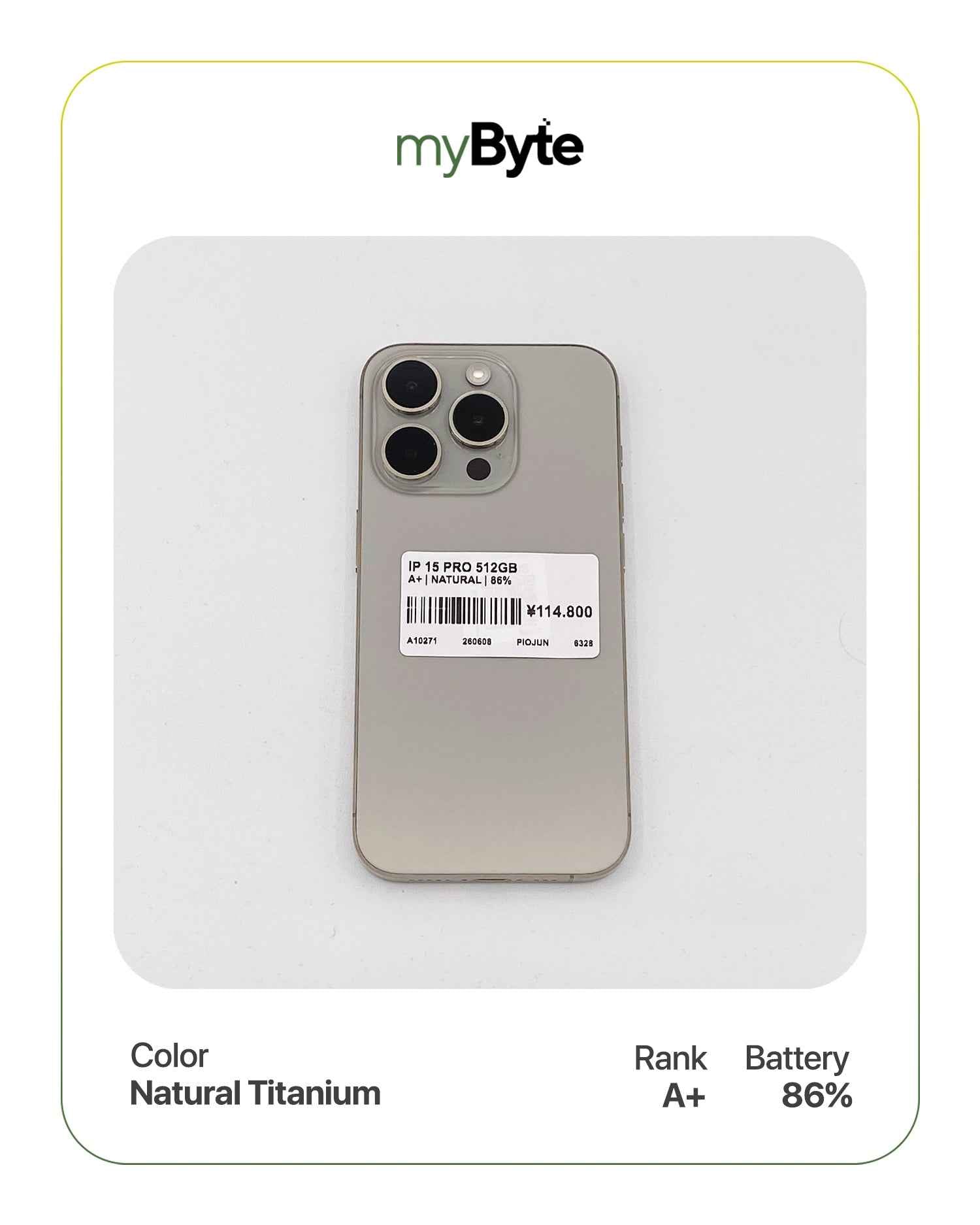 iPhone 15 Pro 5G 512GB (SIM Free)