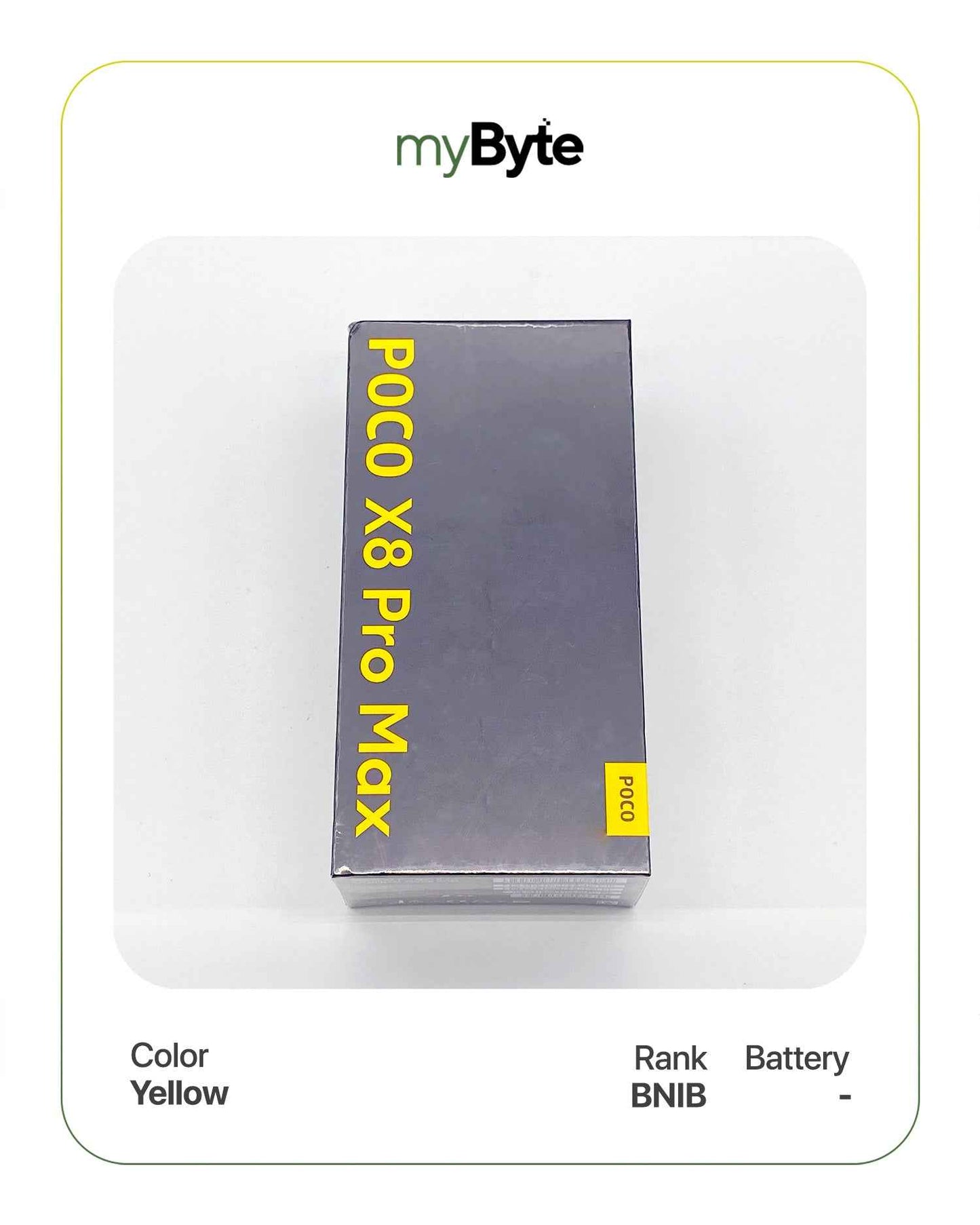 POCO X8 Pro Max 256GB (SIM Free) Yellow SIM Free myByte International