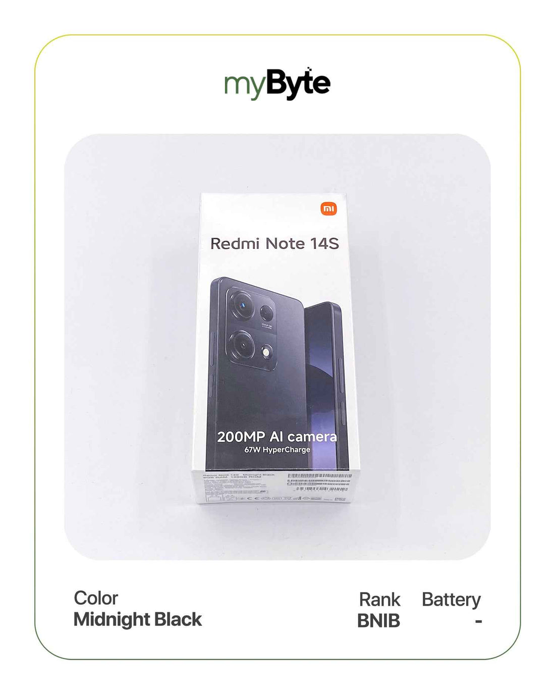 Redmi Note 14S 128GB Silent Camera (Dual SIM) - MyByte International ...