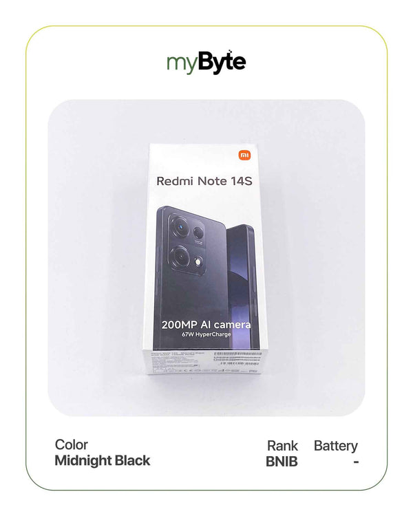 Redmi Note 14S 128GB Silent Camera (Dual SIM) - MyByte International ...