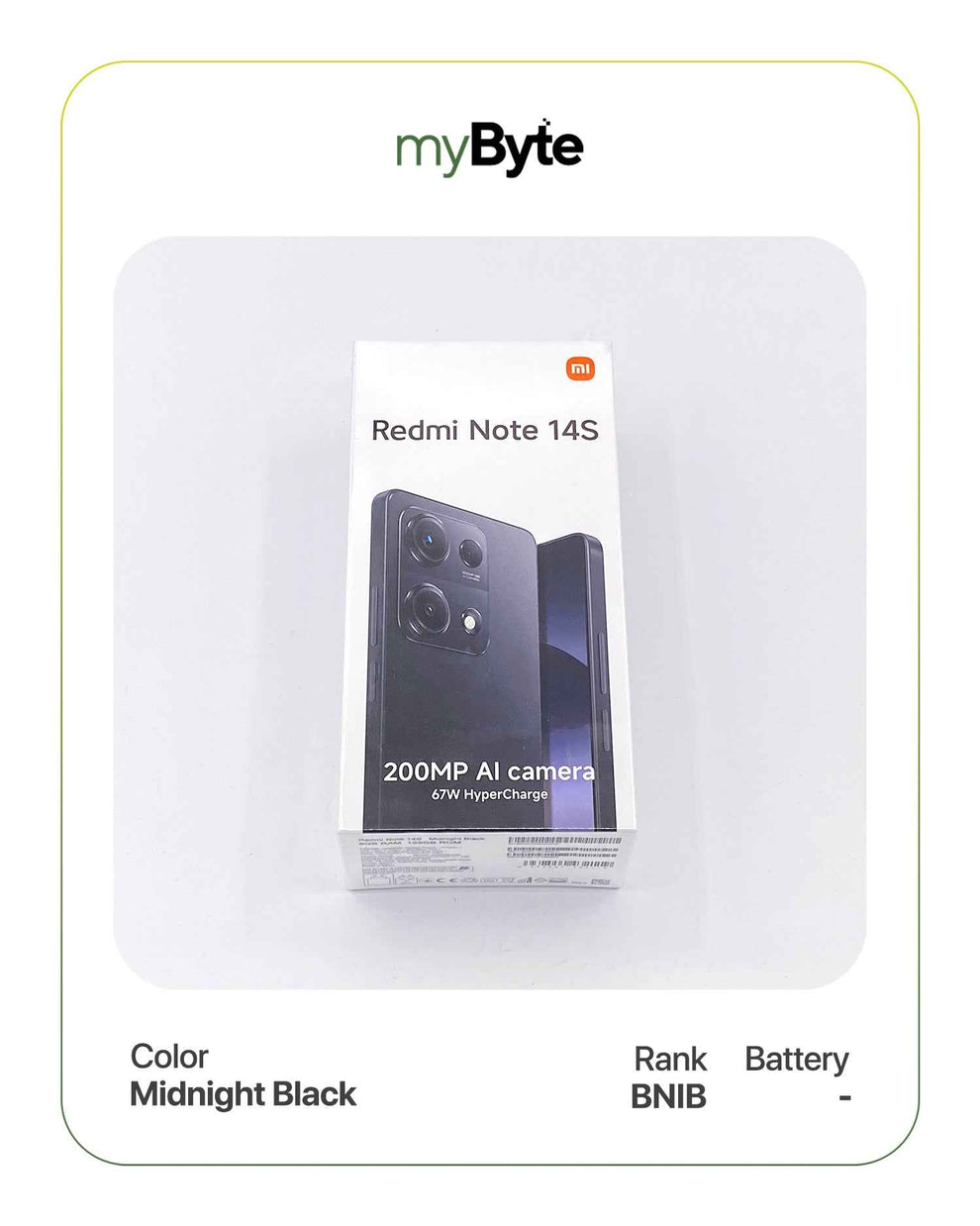 Redmi Note 14S 128GB Silent Camera (Dual SIM) - MyByte International ...