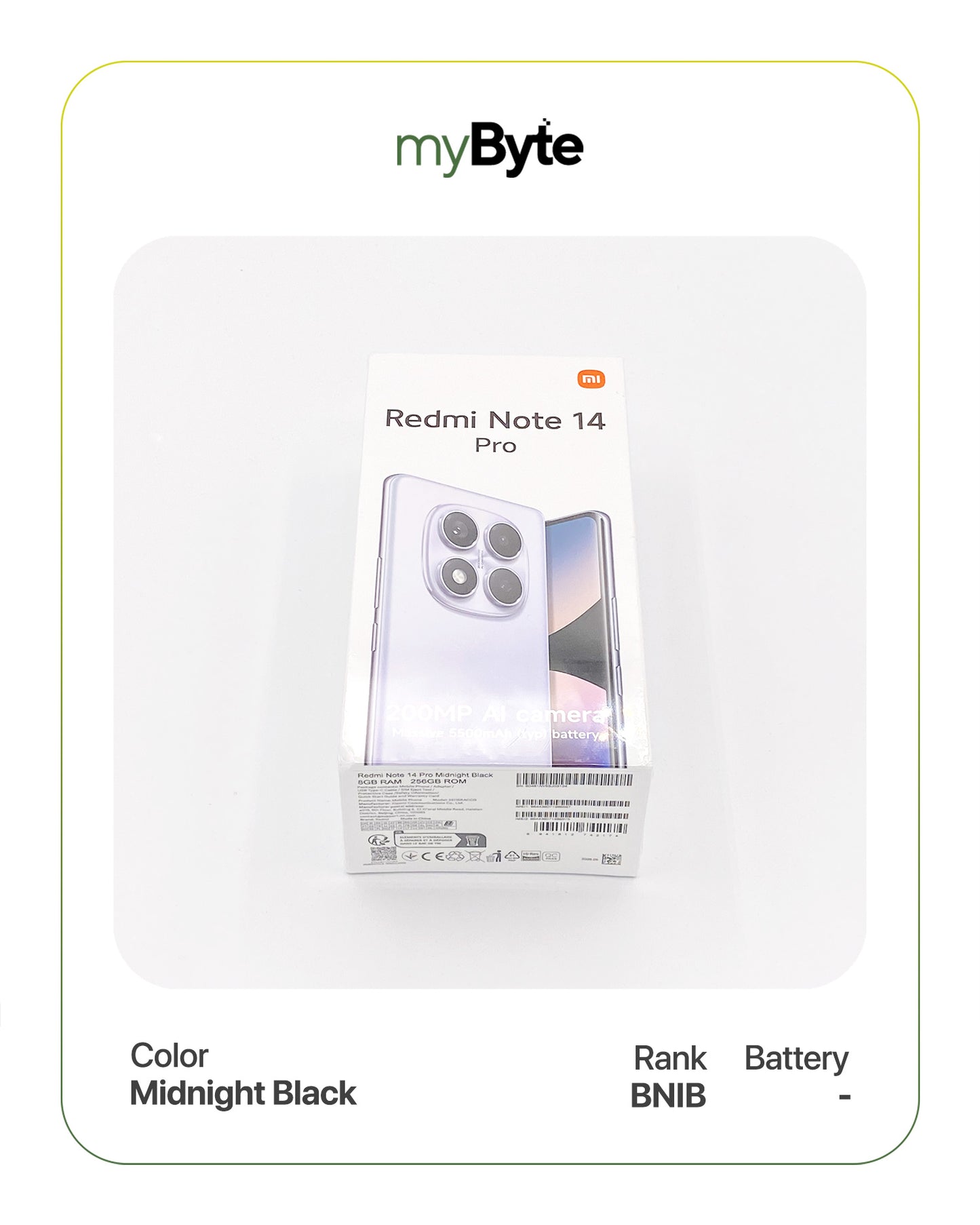 Redmi Note 14 Pro 256GB Silent Camera (Dual SIM)