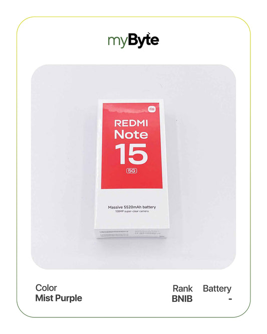 Redmi Note 15 5G 256GB (SIM Free) Mist Purple SIM Free myByte International