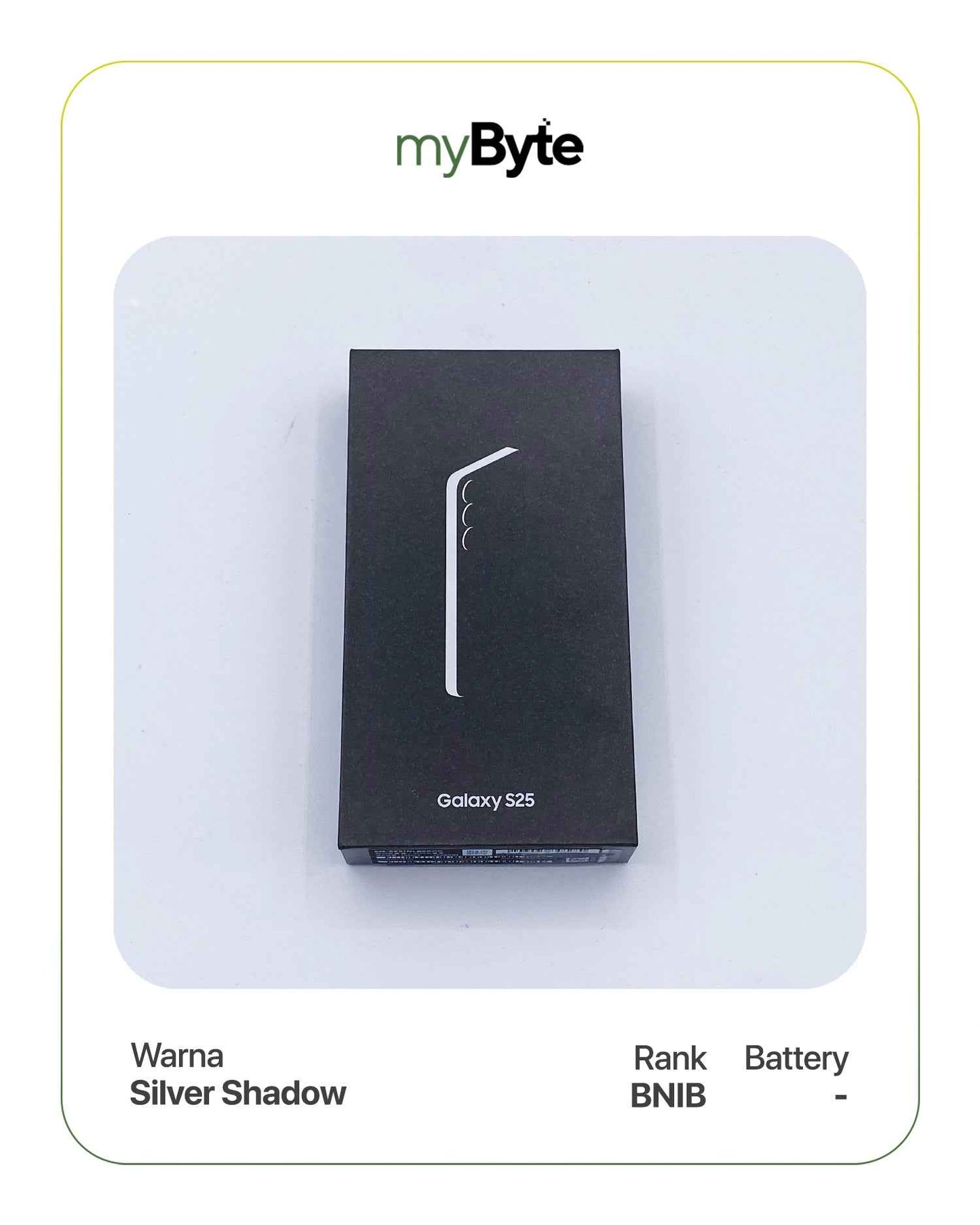 Samsung Galaxy S25 5G 256GB (Sim Free) Silver Shadow myByte International