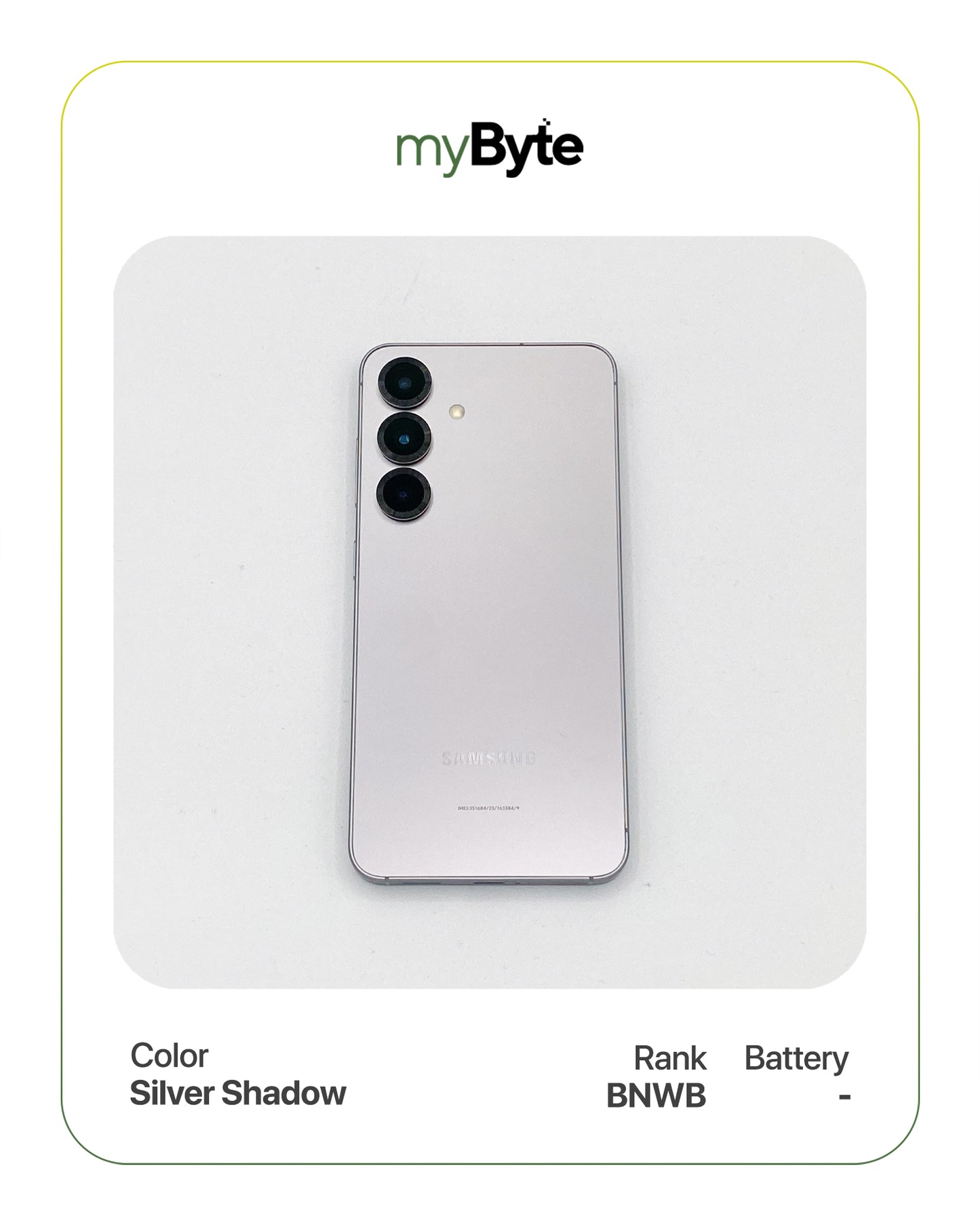 Samsung Galaxy S25 5G 256GB (SIM Free) Silver Shadow SoftBank (-) myByte International