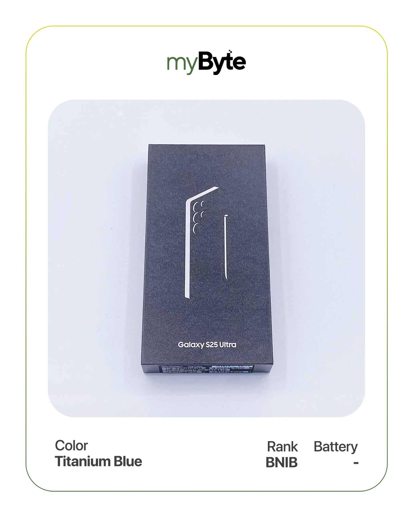 Samsung Galaxy S25 Ultra 5G 512GB Silent Camera (Dual SIM) Titanium Blue SIM Free myByte International