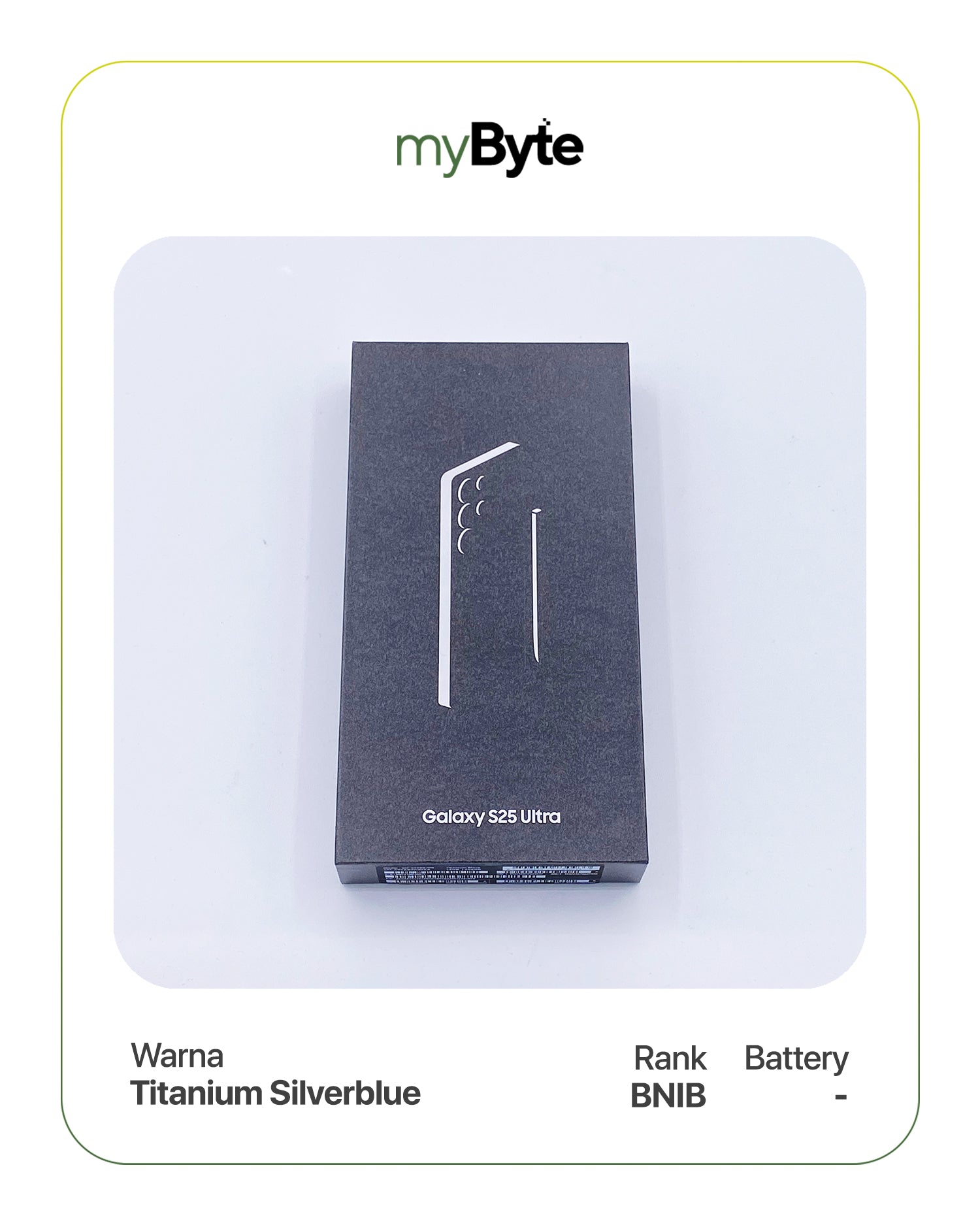 Samsung Galaxy S25 Ultra 5G 1TB Dual SIM (Silent Camera) Titanium Silverblue SIM Free myByte International