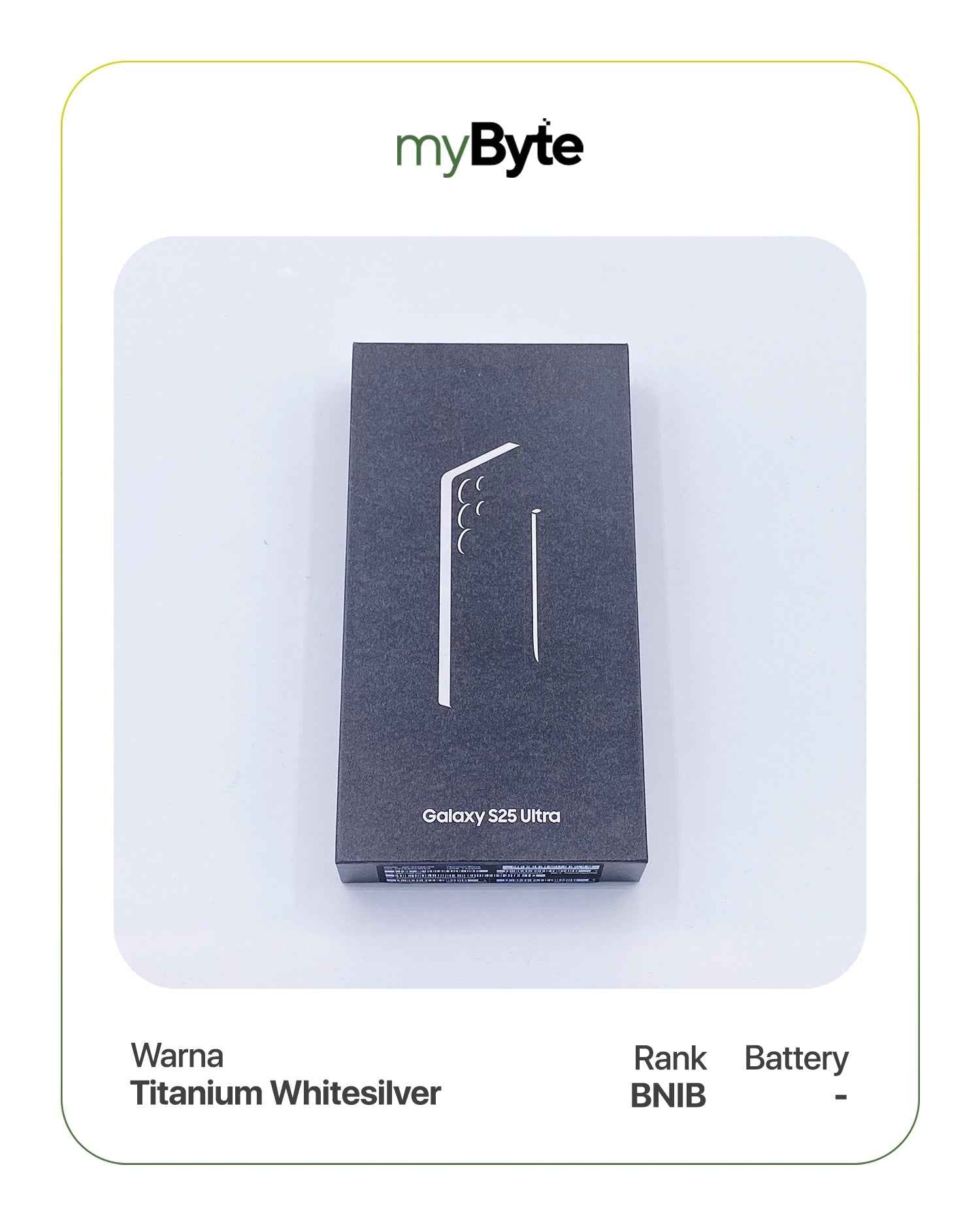 Samsung Galaxy S25 Ultra 5G 1TB Silent Camera (Dual SIM) Titanium Whitesilver SIM Free myByte International