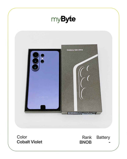 Samsung Galaxy S26 Ultra 5G 256GB (SIM Free) Cobalt Violet SIM Free myByte International
