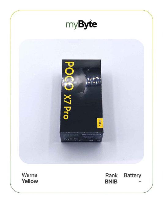 POCO X7 Pro 256GB Silent Camera (Dual SIM) Yellow SIM Free myByte International