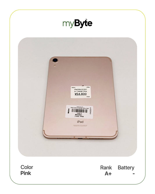 iPad Mini 6th Gen 2021 64GB (Wi-Fi+Cellular) myByte International