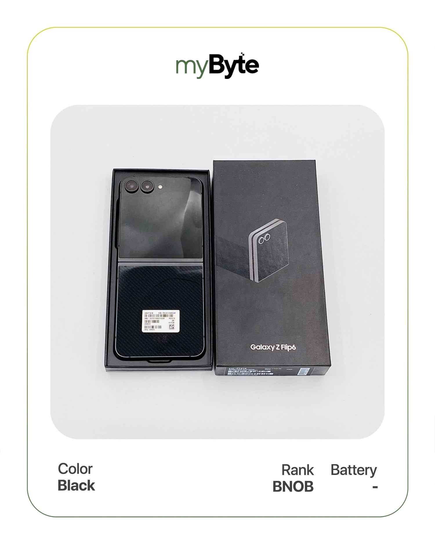 Samsung Galaxy Z Flip 6 5G 512GB Silent Camera (SIM Free) myByte International